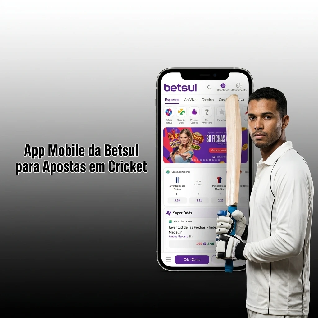 Apostas de Cricket na Betsul Brasil