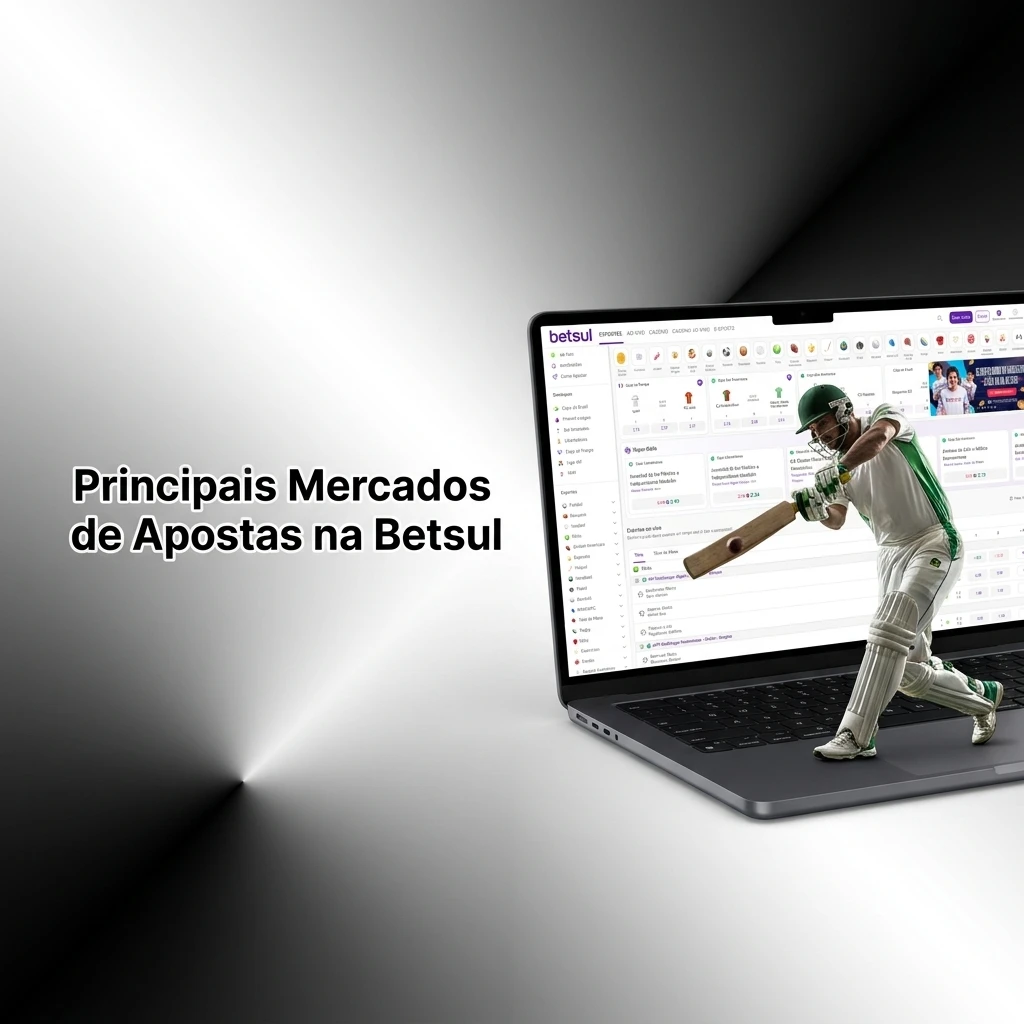 Principais mercados de apostas na Betsul: 1X2, Handicap, Over/Under, Chance Dupla e Ambos Marcam — Betsul Brasil